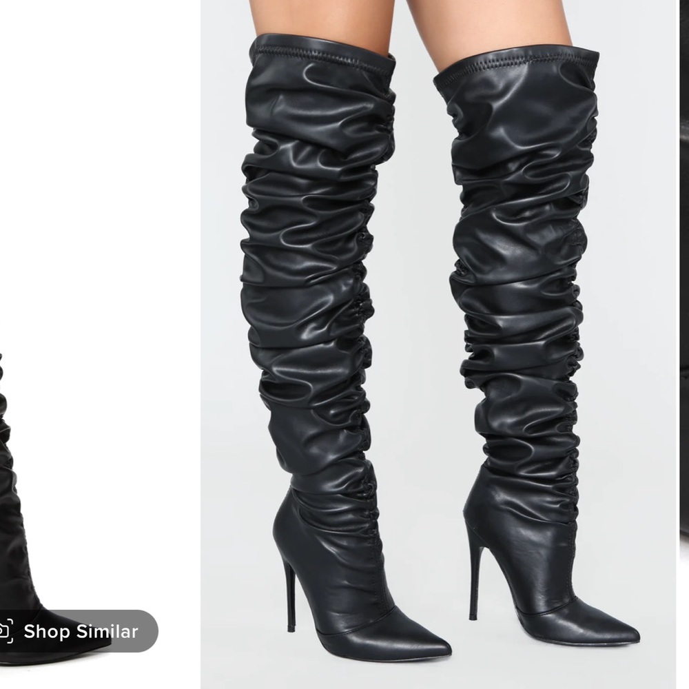 Faux Leather Boots